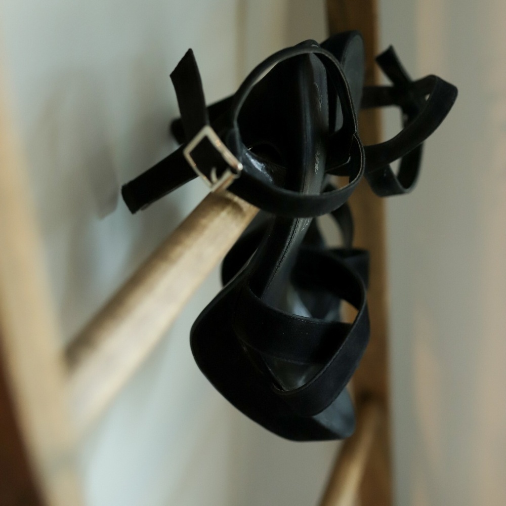 Black Suede High Heels